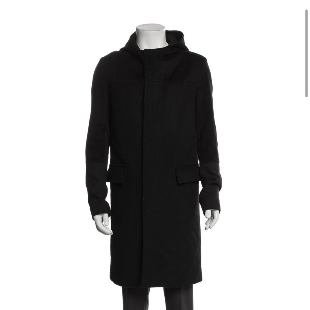 Balenciaga Nicolas Ghesquière Era Wool Hooded Parka Coat Black Men’s S IT46